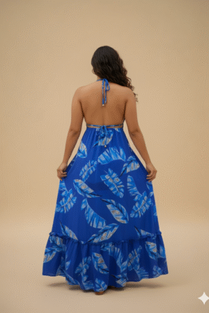 Vestido Folhagem Colonial